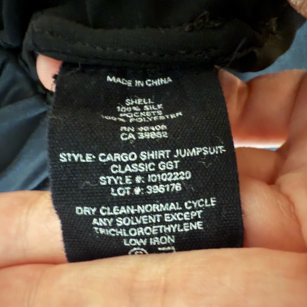Theory Cargo Shirt Silk Jumpsuit - Picture 6 of 7
